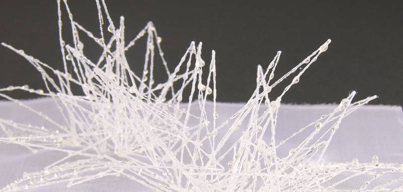 Illusion - Optics - Embroidered crystallization - Invenio Flory