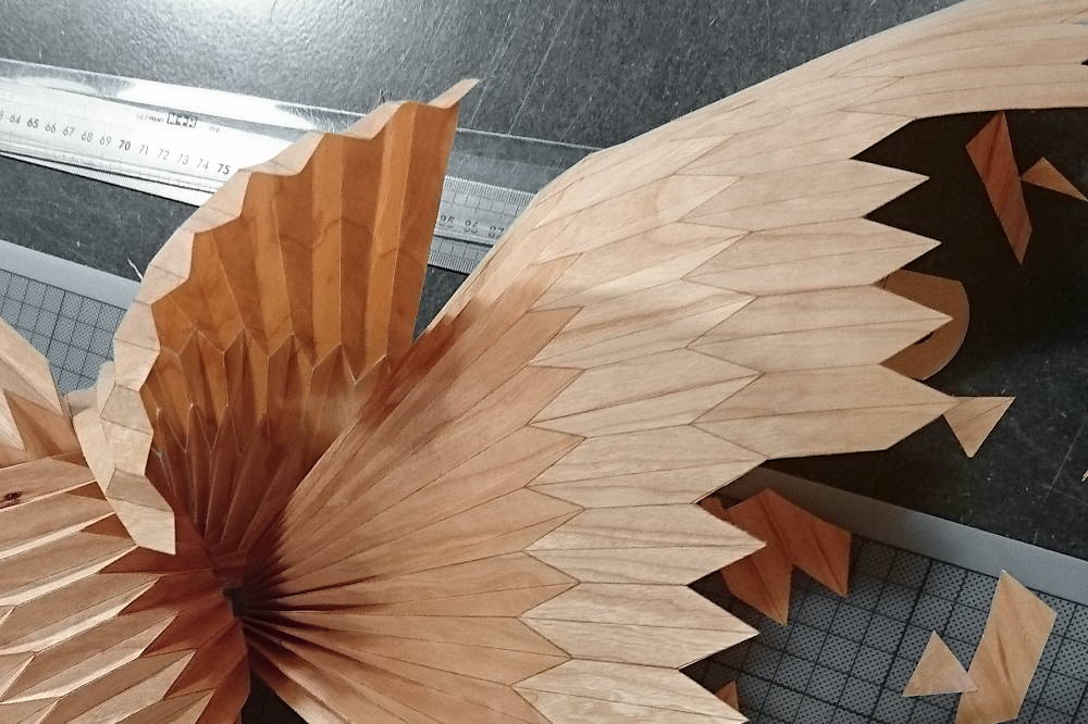 Pleating - Wood pleat creation Invenio Flory