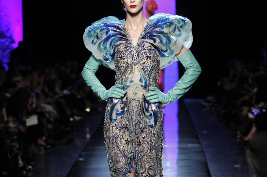 Shifting Butterflies - Embroidery for the JPG haute couture show created by Invenio Flory for Jean Paul Gaultier