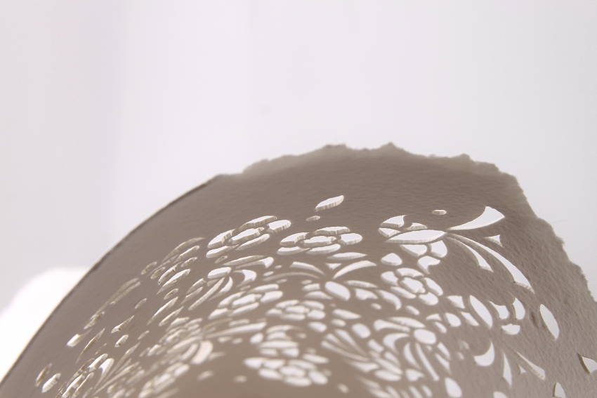 Paper Sculpture - Paper lace flower created by Invenio Flory for the House of Chanel