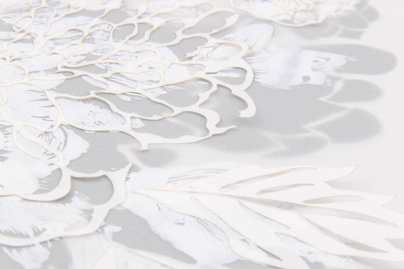 Surface - Texture - Laser-cut paper layering - Invenio Flory