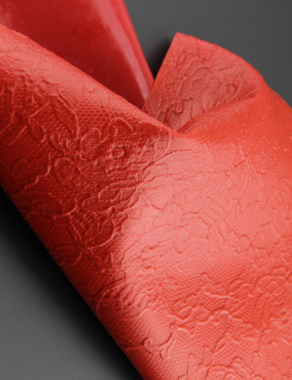 Textile Memory - Red silicone lace memory - Invenio Flory