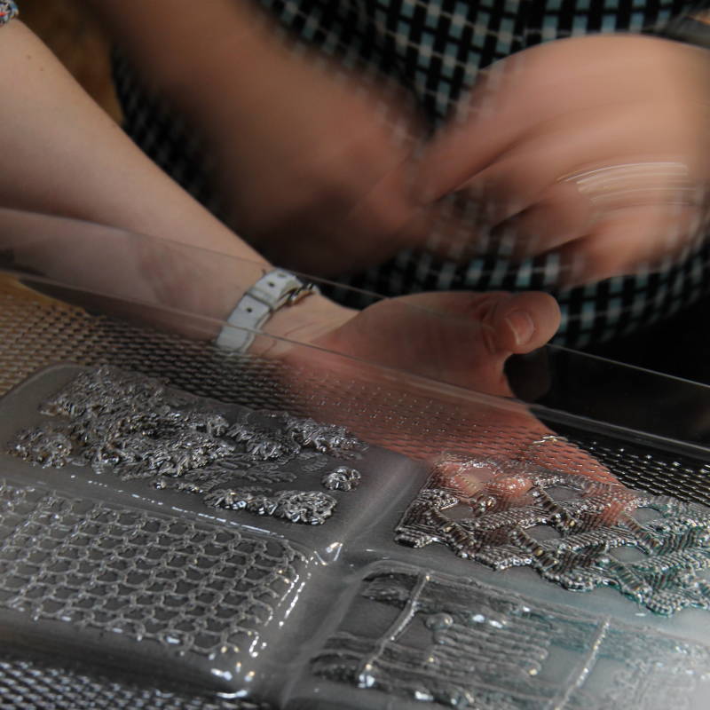Thermoforming - Textile imprint - Invenio Flory